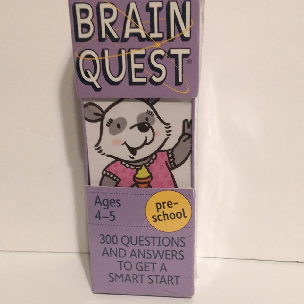 Brain Quest Pre school game cards New